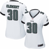 Women's Nike Philadelphia Eagles #30 Corey Clement Game White NFL Jersey