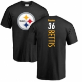 NFL Nike Pittsburgh Steelers #36 Jerome Bettis Black Backer T-Shirt