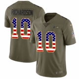 Youth Nike Seattle Seahawks #10 Paul Richardson Limited Olive/USA Flag 2017 Salute to Service NFL Jersey