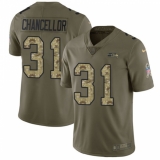 Men's Nike Seattle Seahawks #31 Kam Chancellor Limited Olive/Camo 2017 Salute to Service NFL Jersey