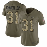 Women's Nike Seattle Seahawks #31 Kam Chancellor Limited Olive/Camo 2017 Salute to Service NFL Jersey