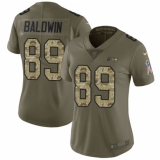 Women's Nike Seattle Seahawks #89 Doug Baldwin Limited Olive/Camo 2017 Salute to Service NFL Jersey