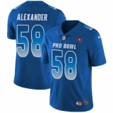 Youth Nike Tampa Bay Buccaneers #58 Kwon Alexander Limited Royal Blue 2018 Pro Bowl NFL Jersey