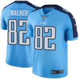 Men's Nike Tennessee Titans #82 Delanie Walker Limited Light Blue Rush Vapor Untouchable NFL Jersey