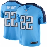 Men's Nike Tennessee Titans #22 Derrick Henry Limited Light Blue Rush Vapor Untouchable NFL Jersey