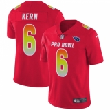 Women's Nike Tennessee Titans #6 Brett Kern Limited Red 2018 Pro Bowl NFL Jersey