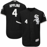 Men's Majestic Chicago White Sox #4 Luke Appling Black Flexbase Authentic Collection MLB Jersey