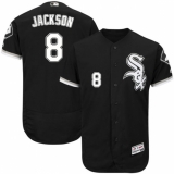 Men's Majestic Chicago White Sox #8 Bo Jackson Black Flexbase Authentic Collection MLB Jersey