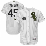 Men's Majestic Chicago White Sox #45 Michael Jordan White Flexbase Authentic Collection Memorial Day MLB Jersey