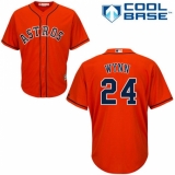 Youth Majestic Houston Astros #24 Jimmy Wynn Replica Orange Alternate Cool Base MLB Jersey