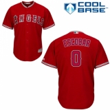 Youth Majestic Los Angeles Angels of Anaheim #0 Yunel Escobar Replica Red Alternate Cool Base MLB Jersey