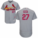 Men's Majestic St. Louis Cardinals #27 Brett Cecil Grey Flexbase Authentic Collection MLB Jersey