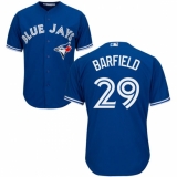 Youth Majestic Toronto Blue Jays #29 Jesse Barfield Replica Blue Alternate MLB Jersey