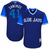 Men's Majestic Toronto Blue Jays #41 Aaron Sanchez 