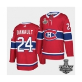 Men's Adidas Canadiens #24 Phillip Danault Red Road Authentic 2021 Stanley Cup Jersey