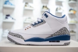 2023.10 (95% Authentic) Air Jordan 3 “White And True Blue”Men Shoes-G (18)