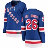 Women's New York Rangers #26 Martin St. Louis Fanatics Branded Royal Blue Home Breakaway NHL Jersey