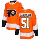 Youth Adidas Philadelphia Flyers #51 Cole Bardreau Premier Orange Home NHL Jersey