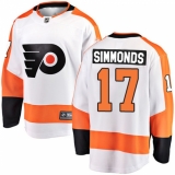 Youth Philadelphia Flyers #17 Wayne Simmonds Fanatics Branded White Away Breakaway NHL Jersey