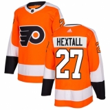 Men's Adidas Philadelphia Flyers #27 Ron Hextall Authentic Orange Home NHL Jersey