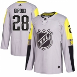 Men's Adidas Philadelphia Flyers #28 Claude Giroux Authentic Gray 2018 All-Star Metro Division NHL Jersey