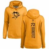 NHL Women's Adidas Pittsburgh Penguins #72 Patric Hornqvist Gold One Color Backer Pullover Hoodie