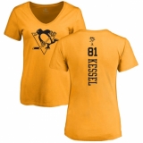 NHL Women's Adidas Pittsburgh Penguins #81 Phil Kessel Gold One Color Backer T-Shirt
