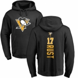 NHL Adidas Pittsburgh Penguins #17 Bryan Rust Black Backer Pullover Hoodie