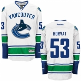 Youth Reebok Vancouver Canucks #53 Bo Horvat Authentic White Away NHL Jersey