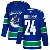 Men's Adidas Vancouver Canucks #24 Reid Boucher Premier Blue Home NHL Jersey