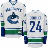 Men's Reebok Vancouver Canucks #24 Reid Boucher Authentic White Away NHL Jersey