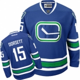 Youth Reebok Vancouver Canucks #15 Derek Dorsett Authentic Royal Blue Third NHL Jersey