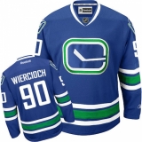 Youth Reebok Vancouver Canucks #90 Patrick Wiercioch Authentic Royal Blue Third NHL Jersey