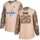 Men's Adidas Washington Capitals #26 Nic Dowd Authentic Camo Veterans Day Practice NHL Jersey