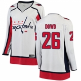 Women's Washington Capitals #26 Nic Dowd Fanatics Branded White Away Breakaway NHL Jersey