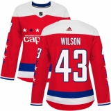 Women's Adidas Washington Capitals #43 Tom Wilson Authentic Red Alternate NHL Jersey