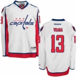 Youth Reebok Washington Capitals #13 Jakub Vrana Authentic White Away NHL Jersey