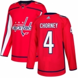 Youth Adidas Washington Capitals #4 Taylor Chorney Authentic Red Home NHL Jersey