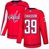 Men's Adidas Washington Capitals #39 Alex Chiasson Premier Red Home NHL Jersey