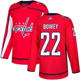 Youth Adidas Washington Capitals #22 Madison Bowey Authentic Red Home NHL Jersey