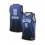 Men's 2023 All-Star #11 DeMar DeRozan Blue Game Swingman Stitched Basketball Jersey
