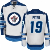 Youth Reebok Winnipeg Jets #19 Nic Petan Authentic White Away NHL Jersey