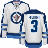 Women's Reebok Winnipeg Jets #3 Tucker Poolman Authentic White Away NHL Jersey