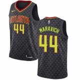 Women's Nike Atlanta Hawks #44 Pete Maravich Swingman Black Road NBA Jersey - Icon Edition