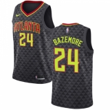 Women's Nike Atlanta Hawks #24 Kent Bazemore Authentic Black Road NBA Jersey - Icon Edition