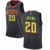 Men's Nike Atlanta Hawks #20 John Collins Swingman Black Road NBA Jersey - Icon Edition