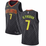 Men's Nike Atlanta Hawks #7 Ersan Ilyasova Authentic Black Road NBA Jersey - Icon Edition