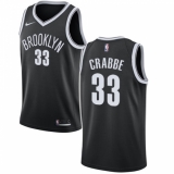 Women's Nike Brooklyn Nets #33 Allen Crabbe Swingman Black Road NBA Jersey - Icon Edition