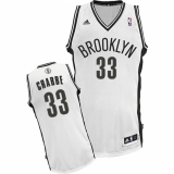 Youth Adidas Brooklyn Nets #33 Allen Crabbe Swingman White Home NBA Jersey