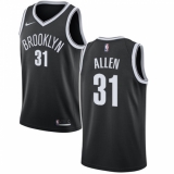 Men's Nike Brooklyn Nets #31 Jarrett Allen Swingman Black Road NBA Jersey - Icon Edition